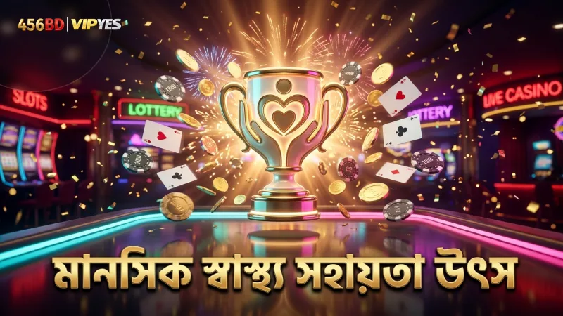 GamCare ও BeGambleAware থেকে মানসিক স্বাস্থ্য সহায়তা পাওয়া যায়